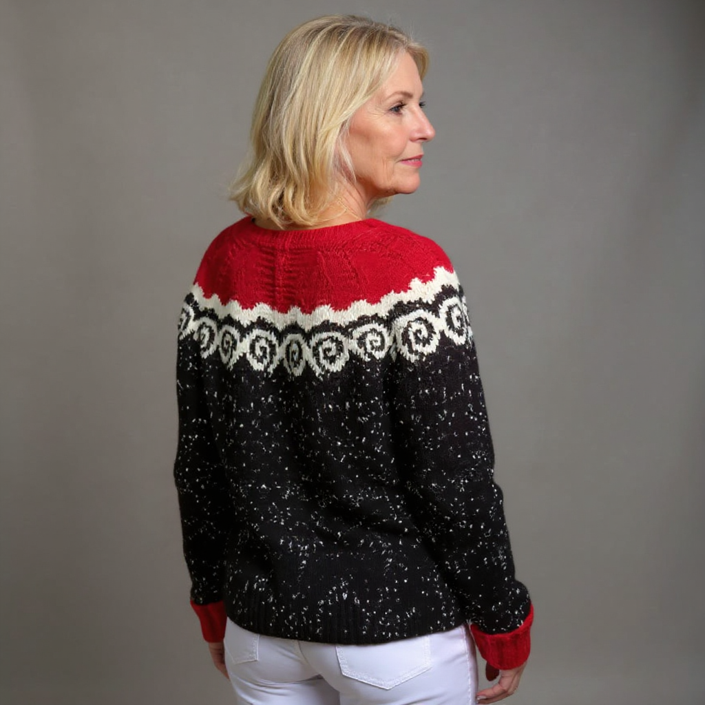 Emilia | Fair Isle -kuvioitu neuletakki