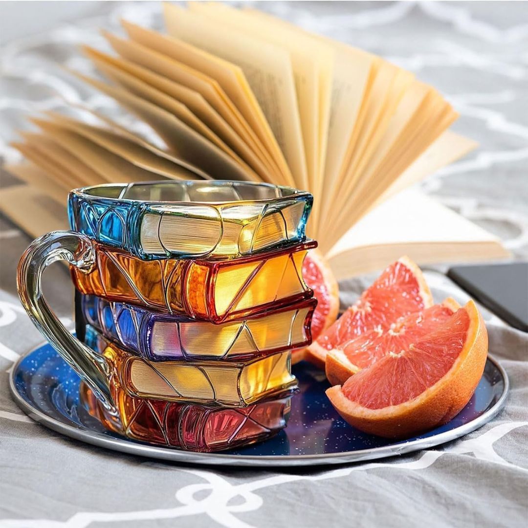 Lukemisen Onnellisuus 3D Käsintehty Muki – Alkuperäinen