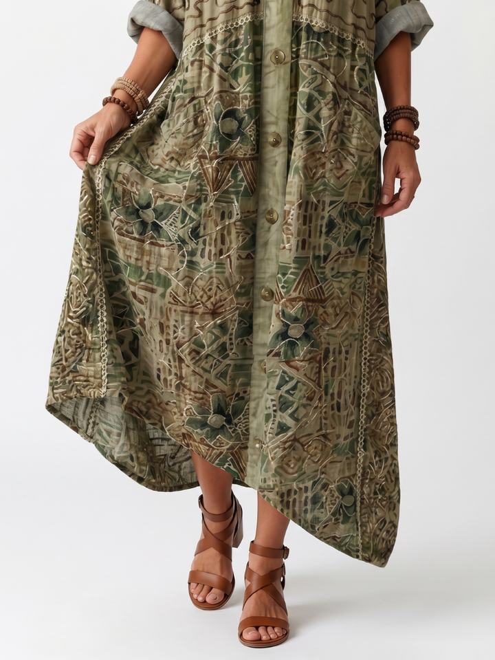 Aino - Napitettava Oversize-mekko Taskuilla