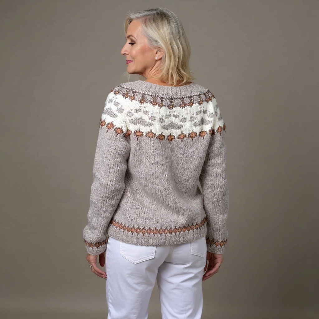 Siiri | Islantilaistyylinen neuletakki