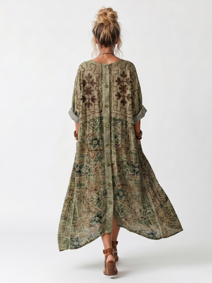 Aino - Napitettava Oversize-mekko Taskuilla