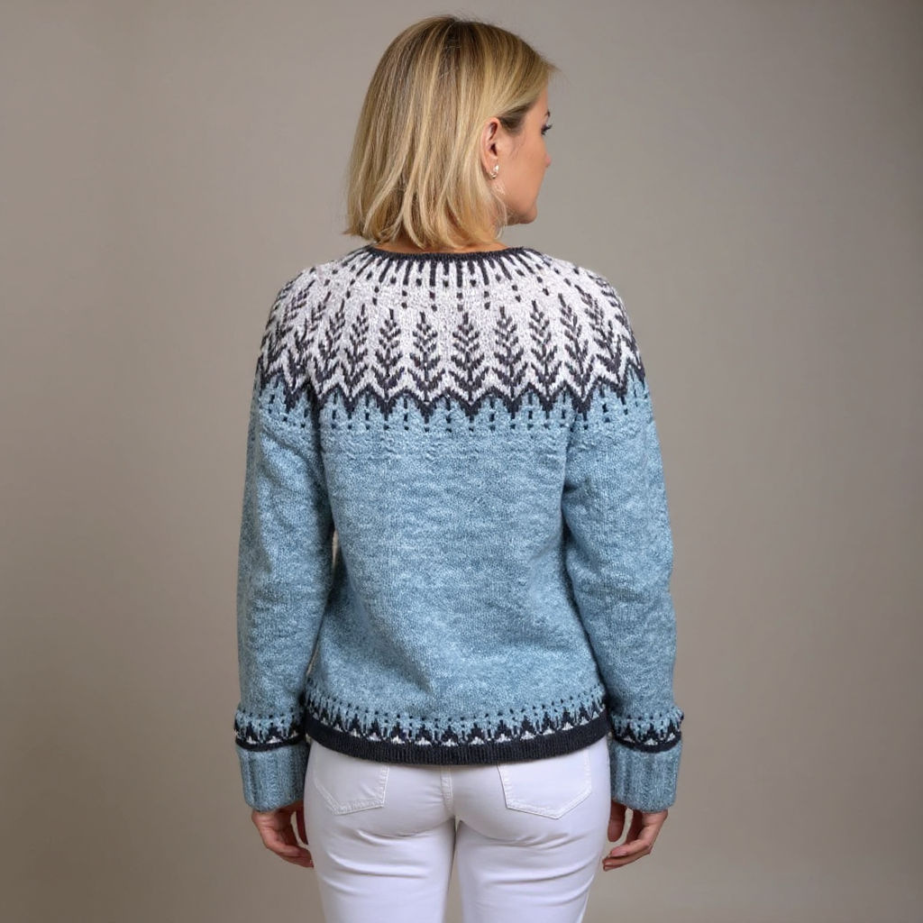 Aurora | Fair Isle -kuvioitu neuletakki