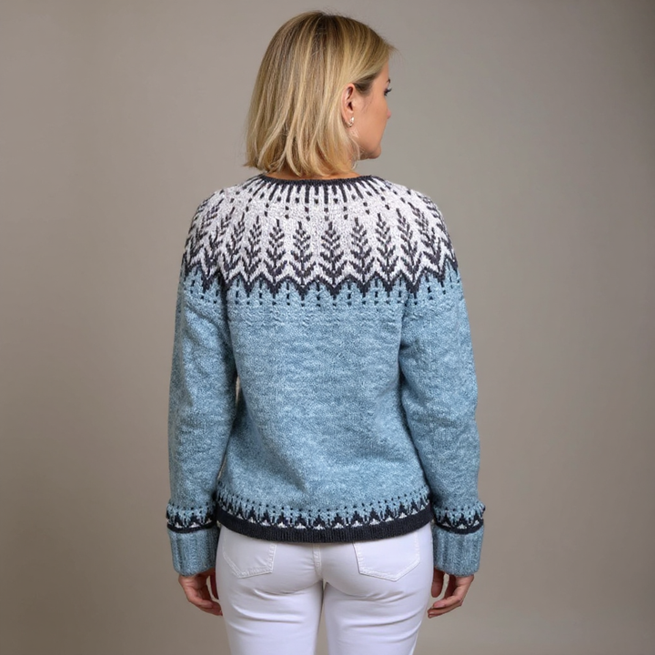 Aurora | Fair Isle -kuvioitu neuletakki