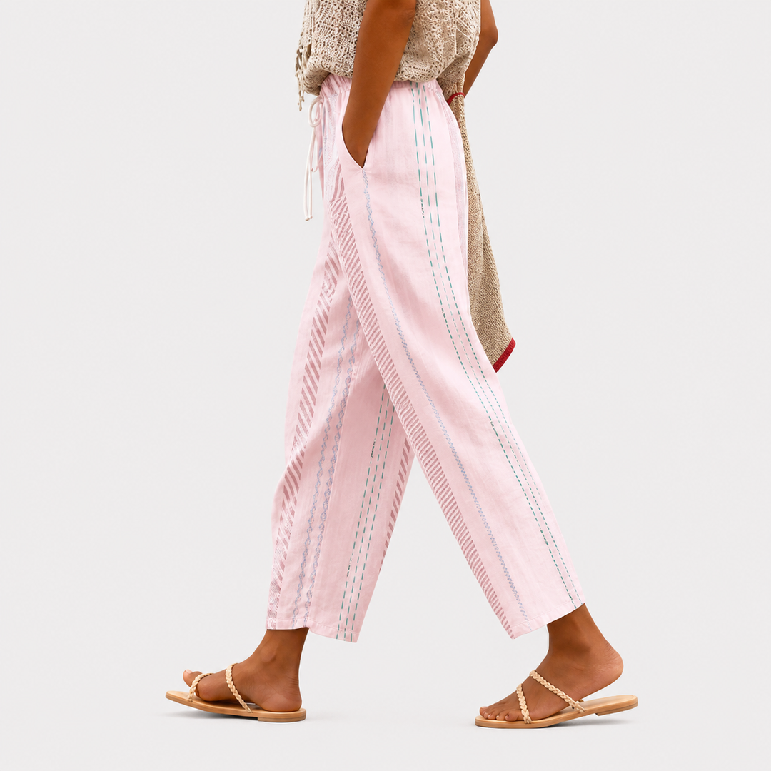 Blush Stripe – Rentohousut