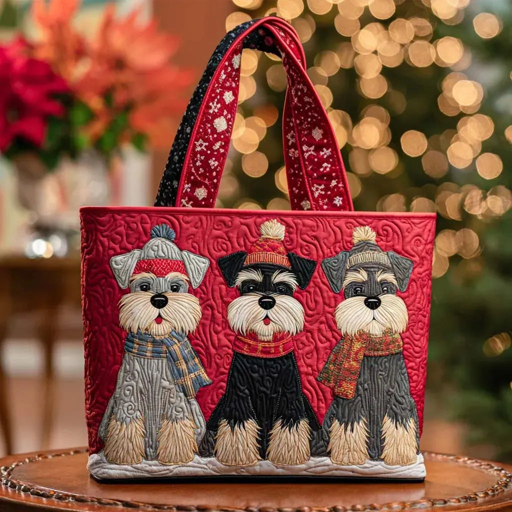 Kirsi - Kolme schnauzeria topattu ostoskassi