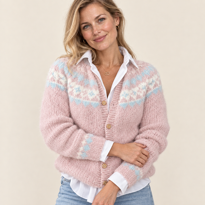 Katri | Islantilaistyylinen neuletakki