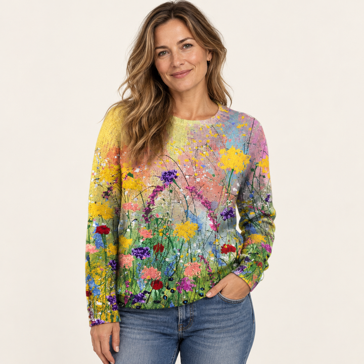 Bettina – vintage-henkinen neulepusero