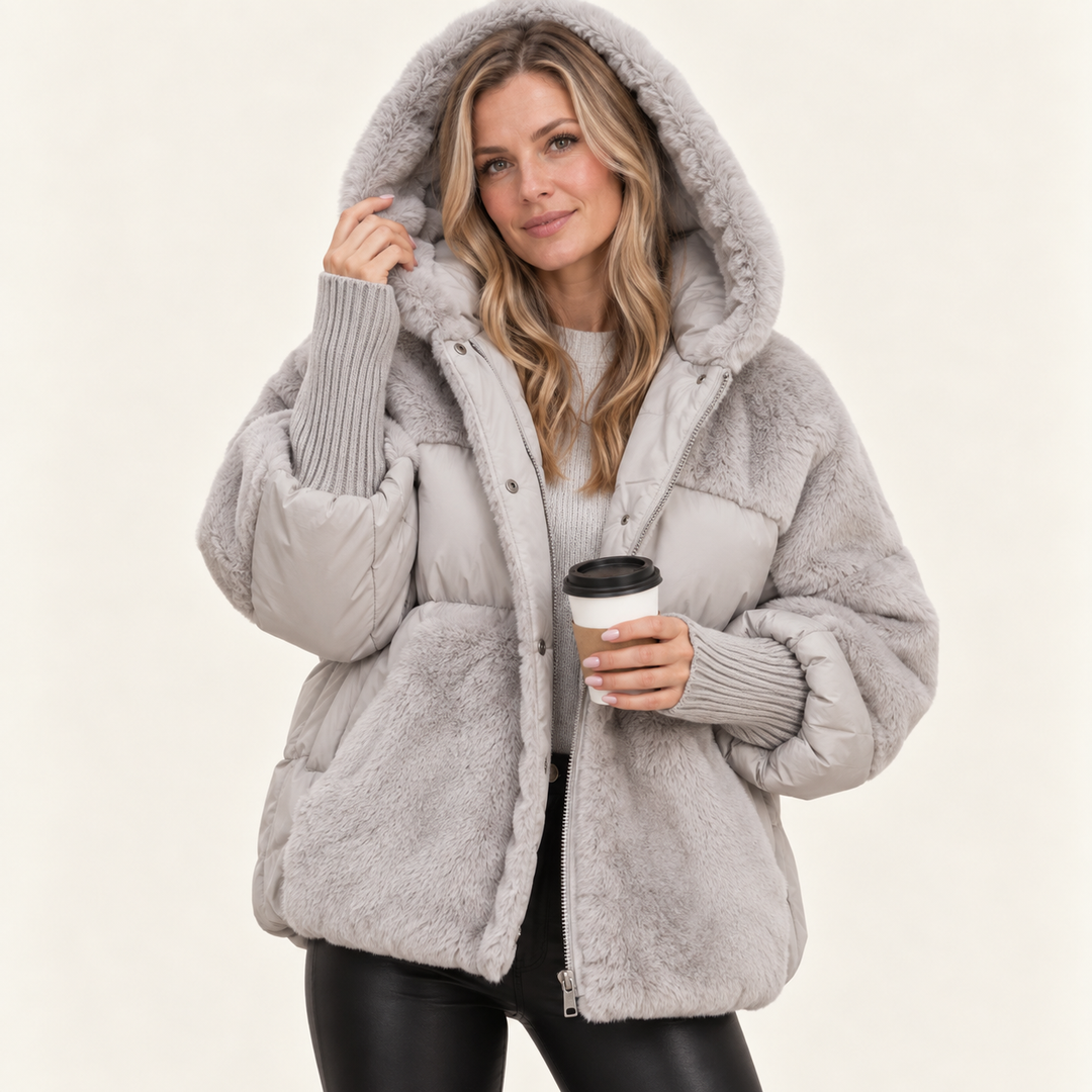 Riikka - Hupullinen talvitakki