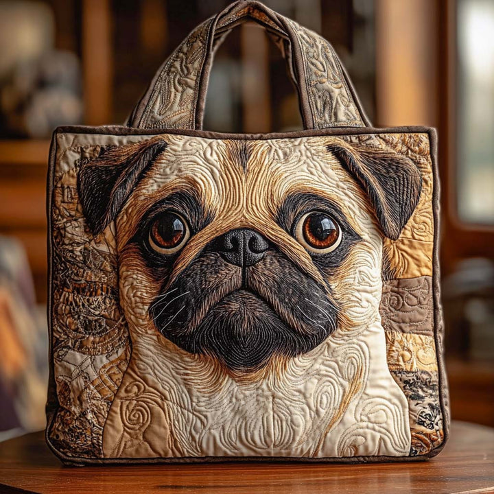 Klassinen Pug-portraiitti Kangaskassi