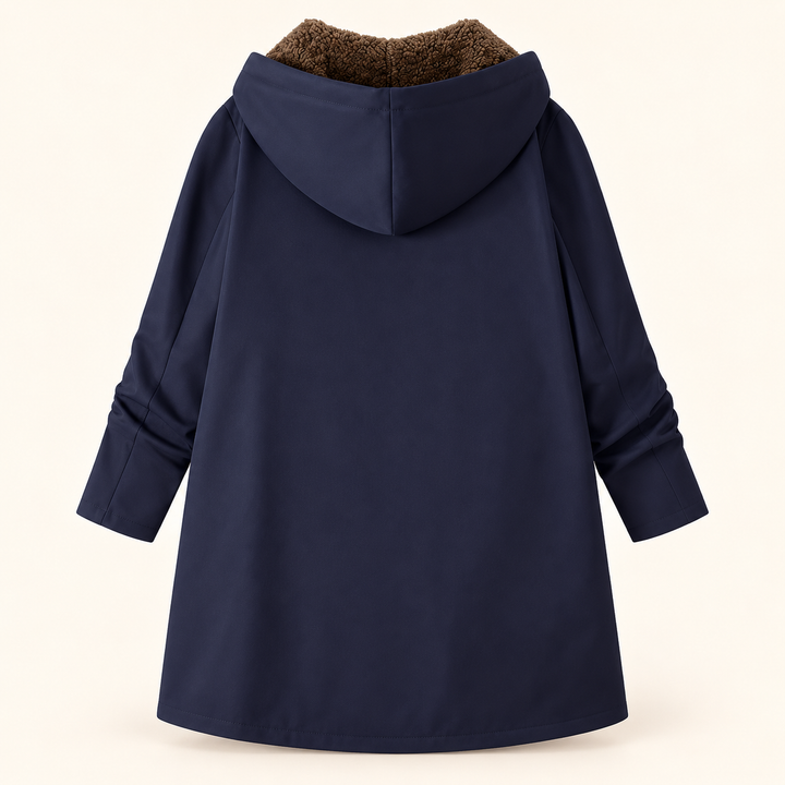 Marthe™ | Sherpa-vuorattu huppumanteli