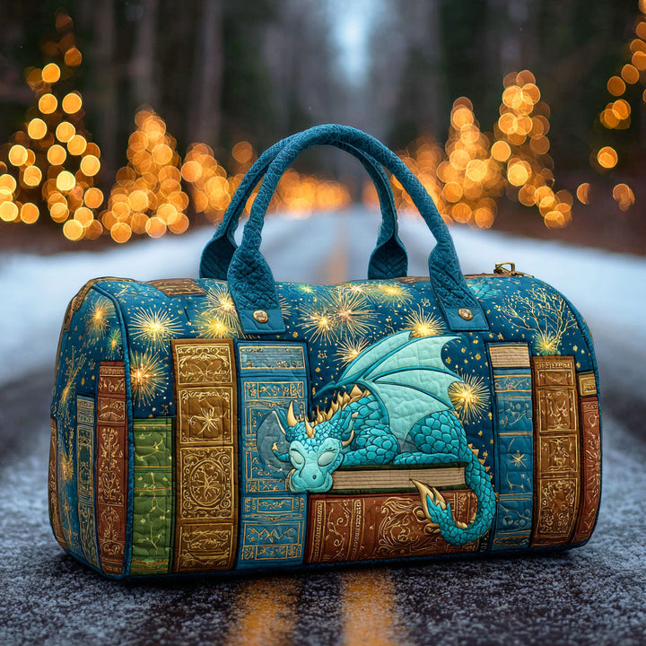 Dragon Tome -tilkattu duffelilaukku