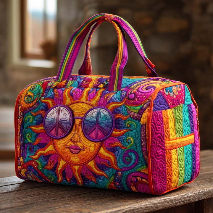 Hippie Happy Sun -tikattu matkakassi