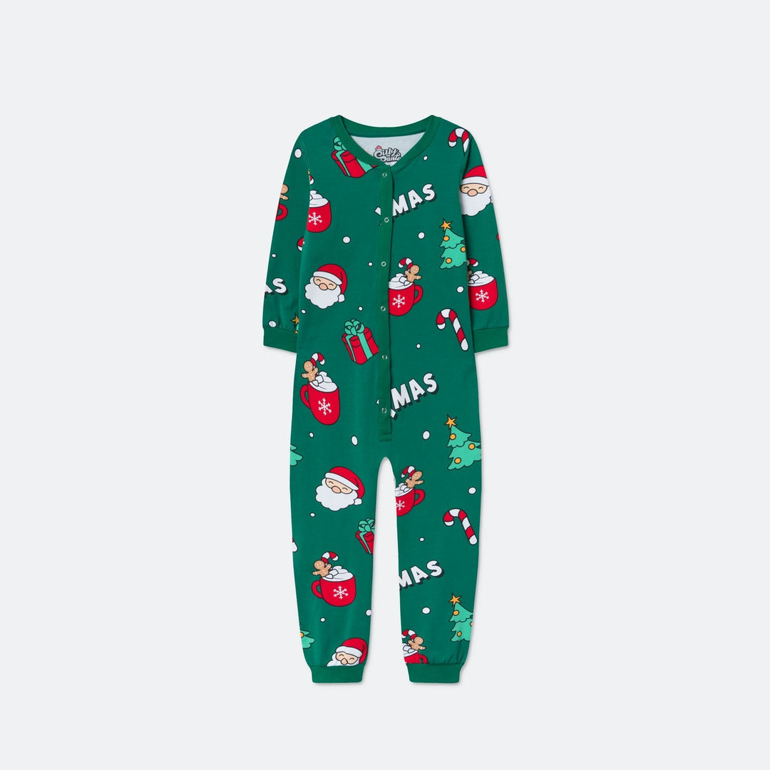 Vihreä xmas-haalari lapsille