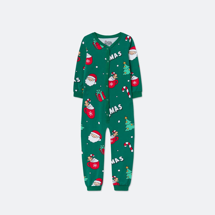 Vihreä xmas-haalari lapsille