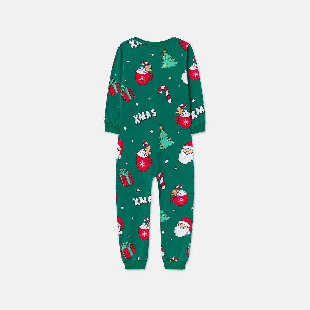 Vihreä xmas-haalari lapsille