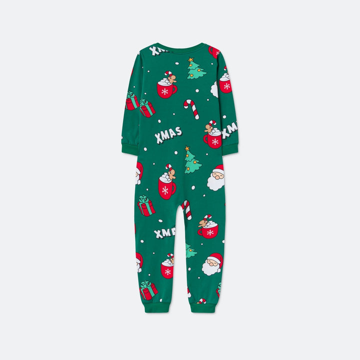 Vihreä xmas-haalari lapsille