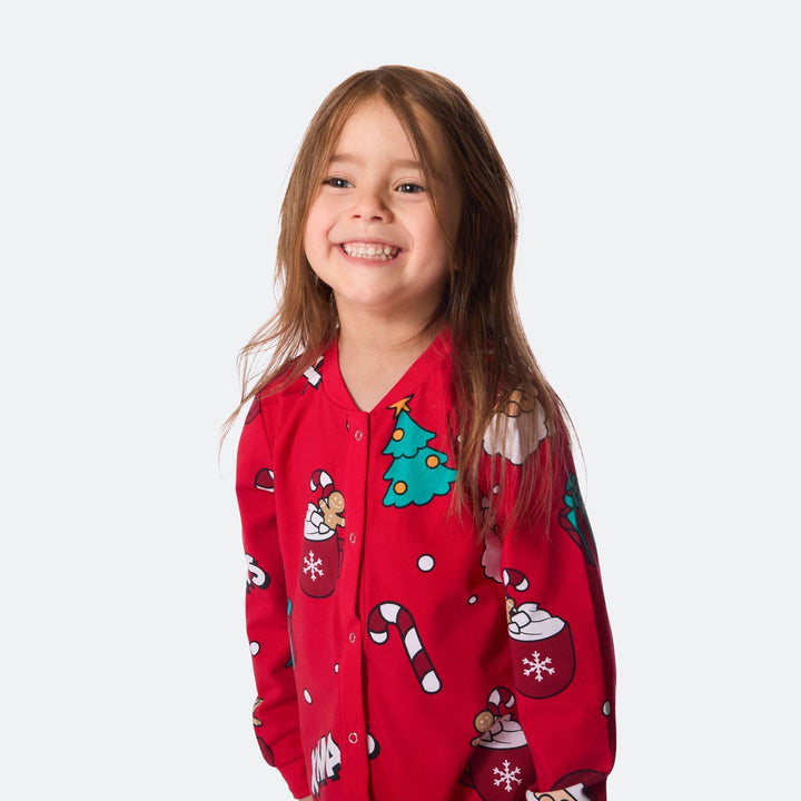 Punainen xmas-haalari lapsille