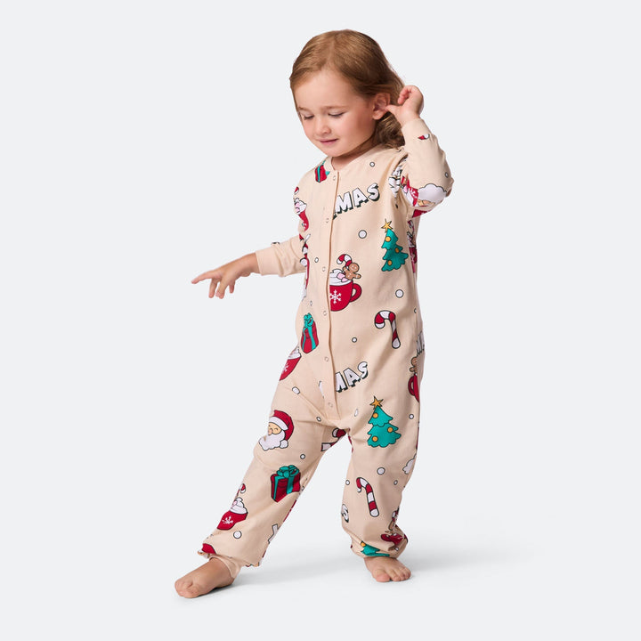 Beige xmas-haalari lapsille