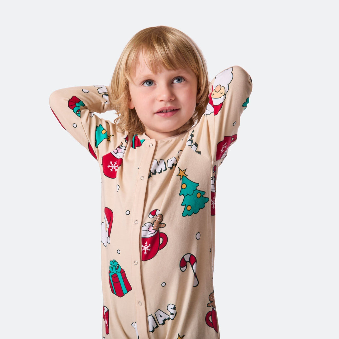 Beige xmas-haalari lapsille