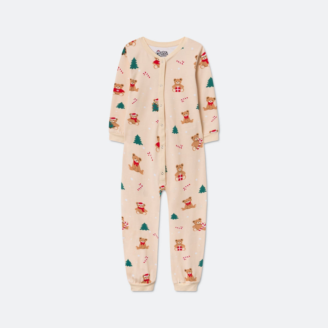 Beige nalle-haalari lapsille