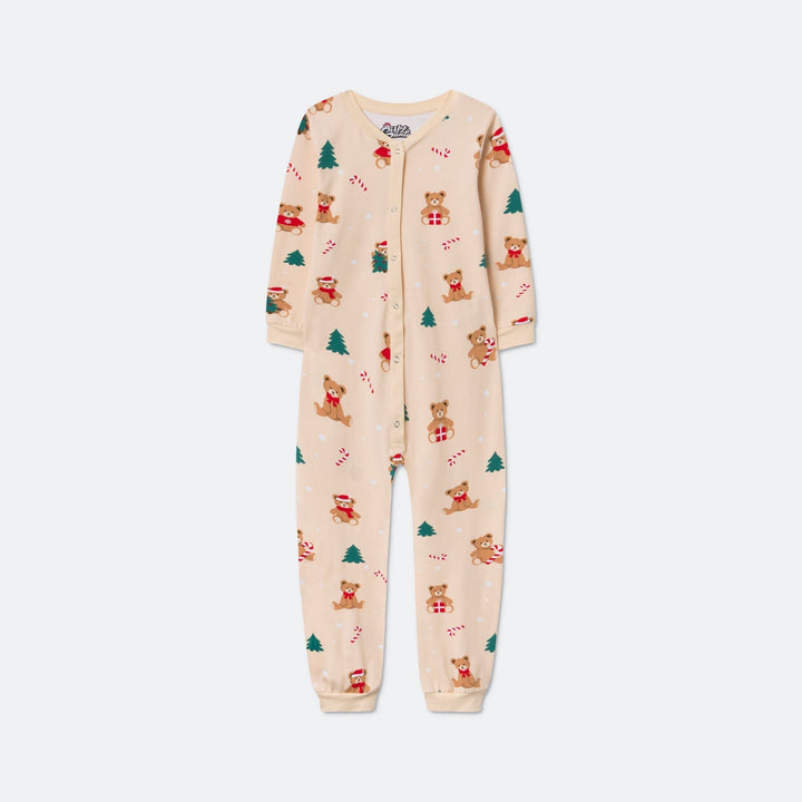 Beige nalle-haalari lapsille