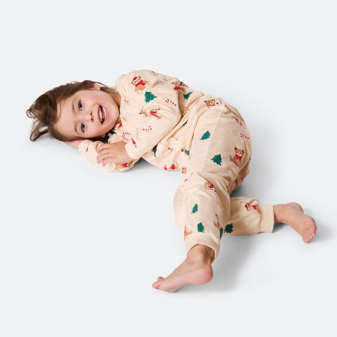 Beige nalle-haalari lapsille