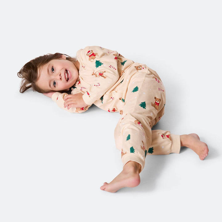 Beige nalle-haalari lapsille