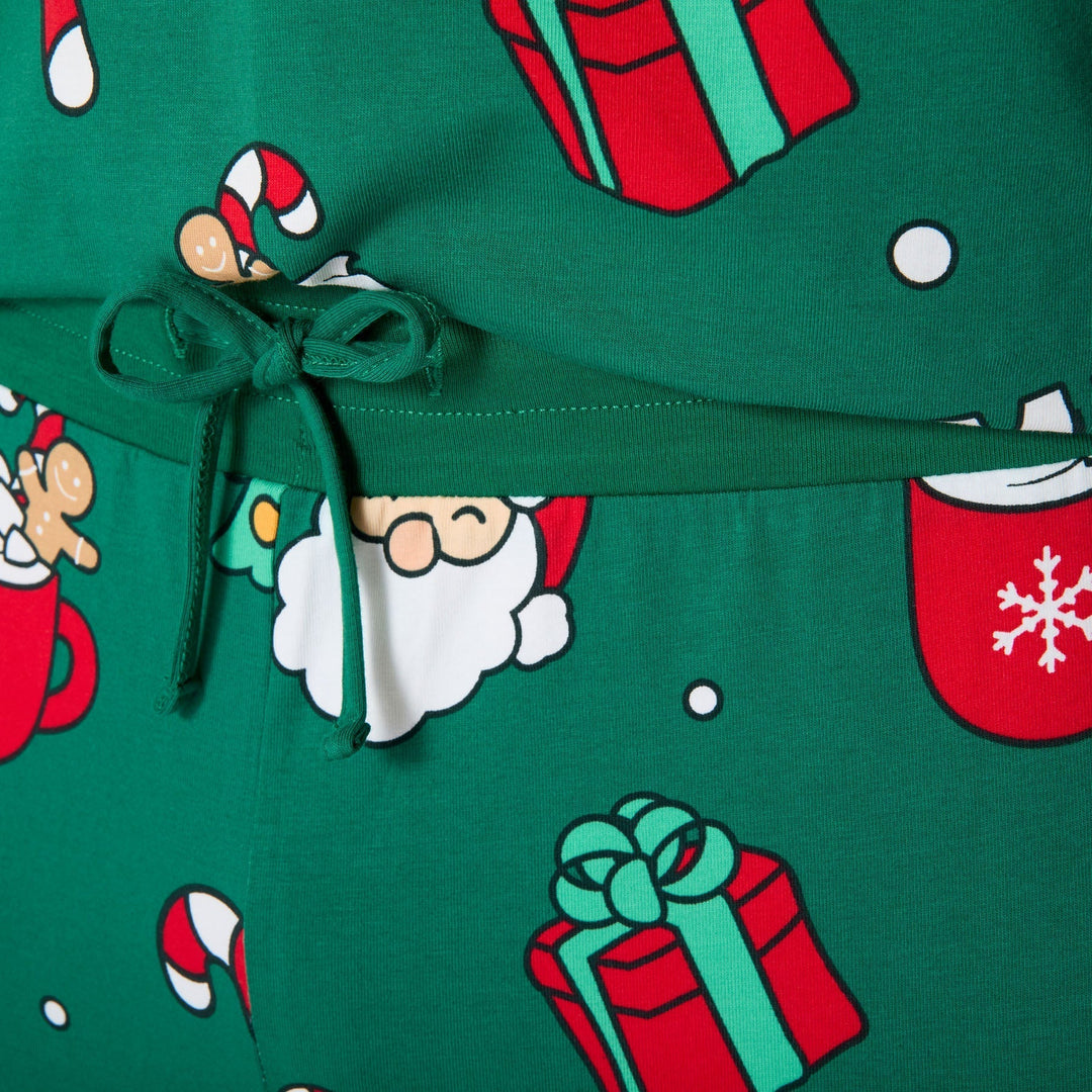 Vihreä xmas-joulupyjama naisille