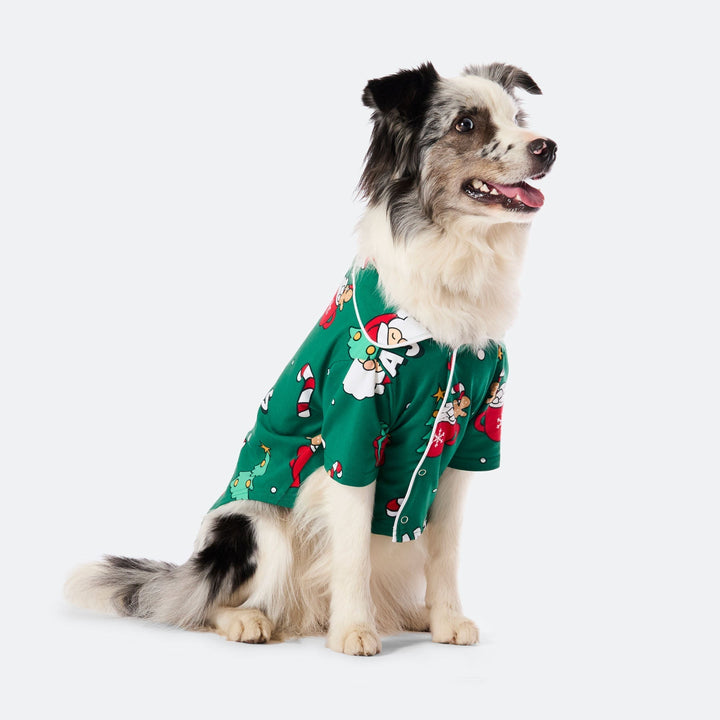 Vihreä xmas-joulupyjama koiralle