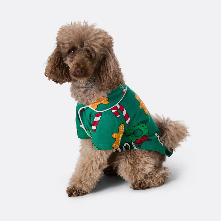 Vihreä hohoho-joulupyjama koiralle