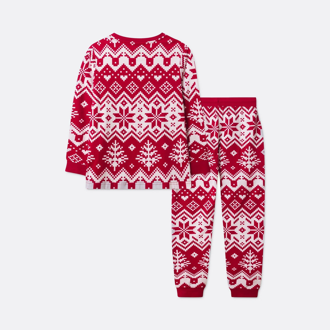 Punainen jouluneule-joulupyjama lapsille