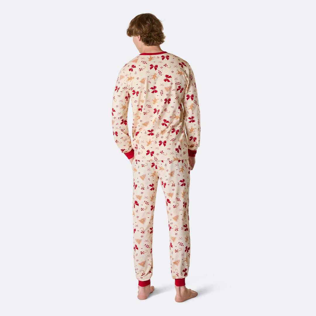 Piparkakku-joulupyjama miehille