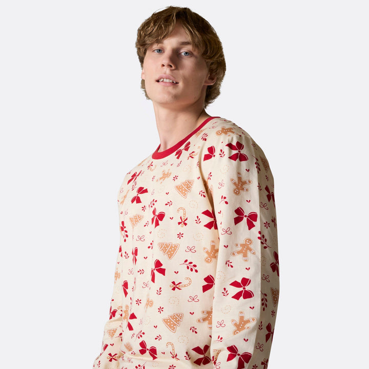 Piparkakku-joulupyjama miehille