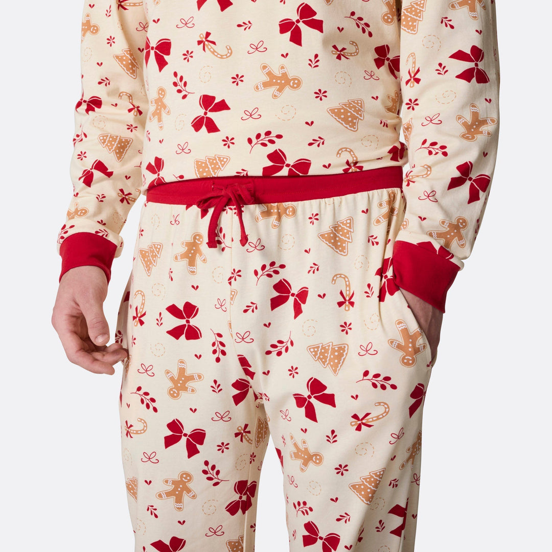 Piparkakku-joulupyjama miehille
