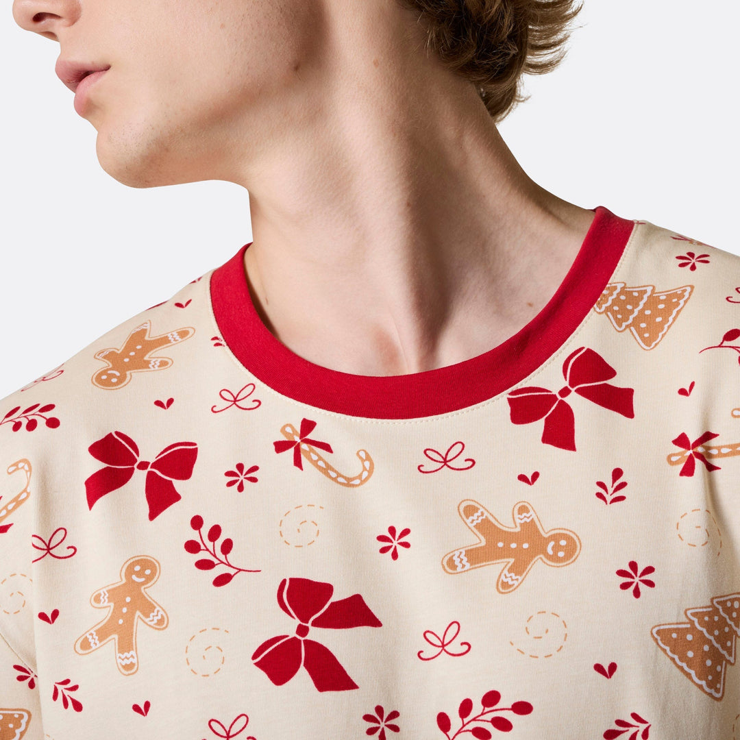 Piparkakku-joulupyjama miehille