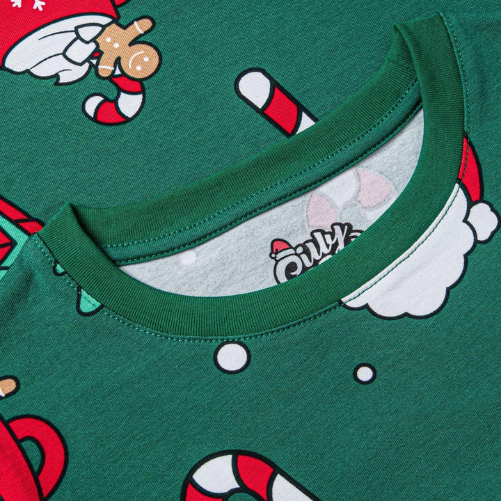 Vihreä xmas-joulupyjama lapsille