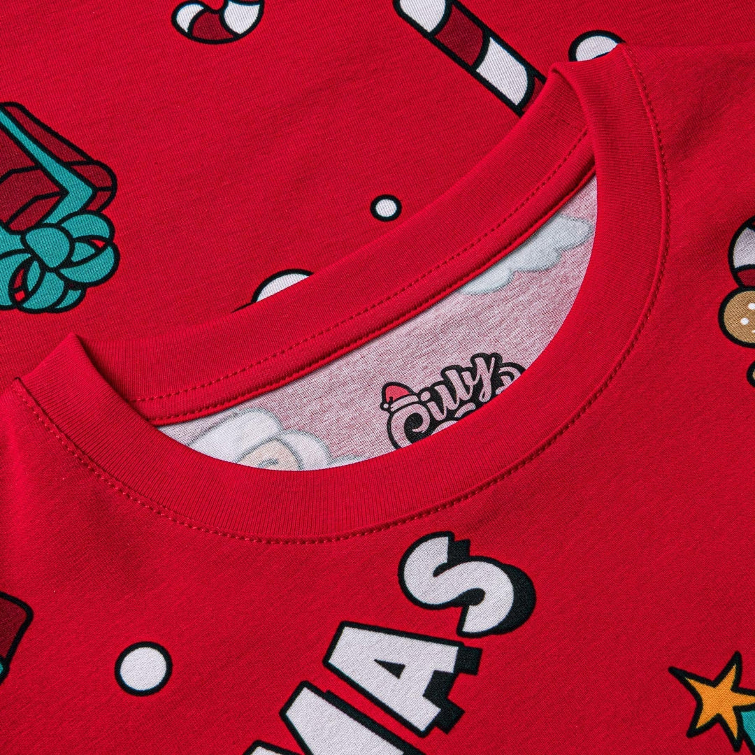 Punainen xmas-joulupyjama lapsille