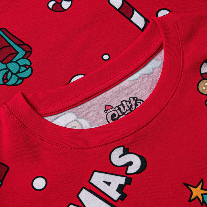 Punainen xmas-joulupyjama lapsille