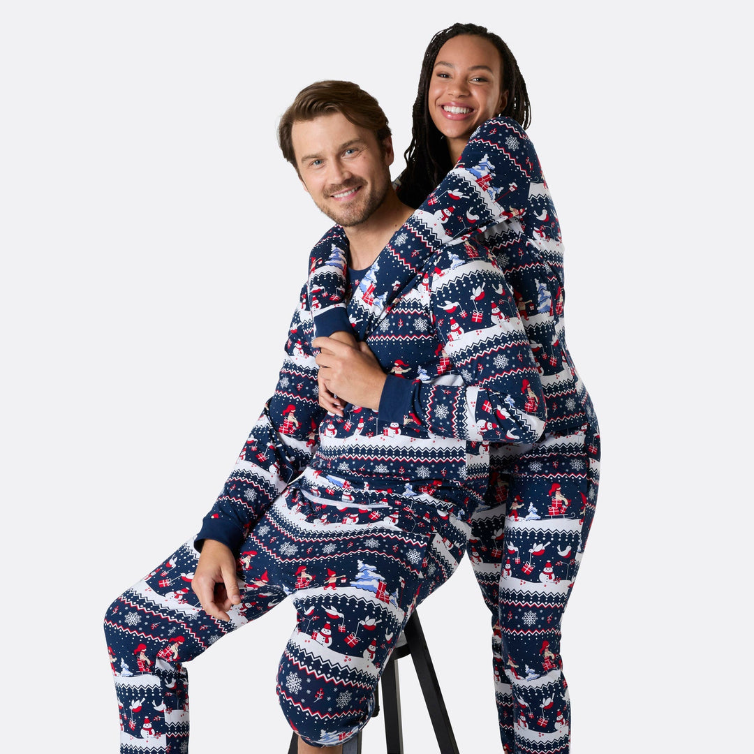 Joulumaailma-joulupyjama miehille