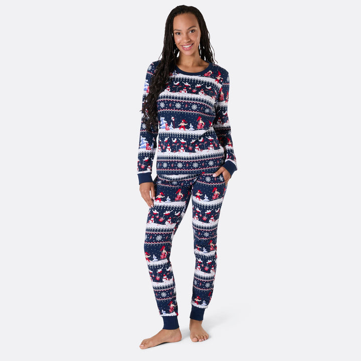 Joulumaailma-joulupyjama naisille