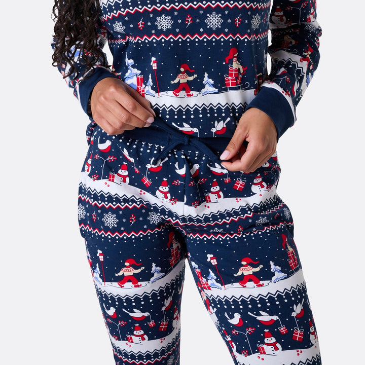 Joulumaailma-joulupyjama naisille