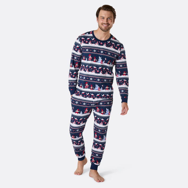 Joulumaailma-joulupyjama miehille