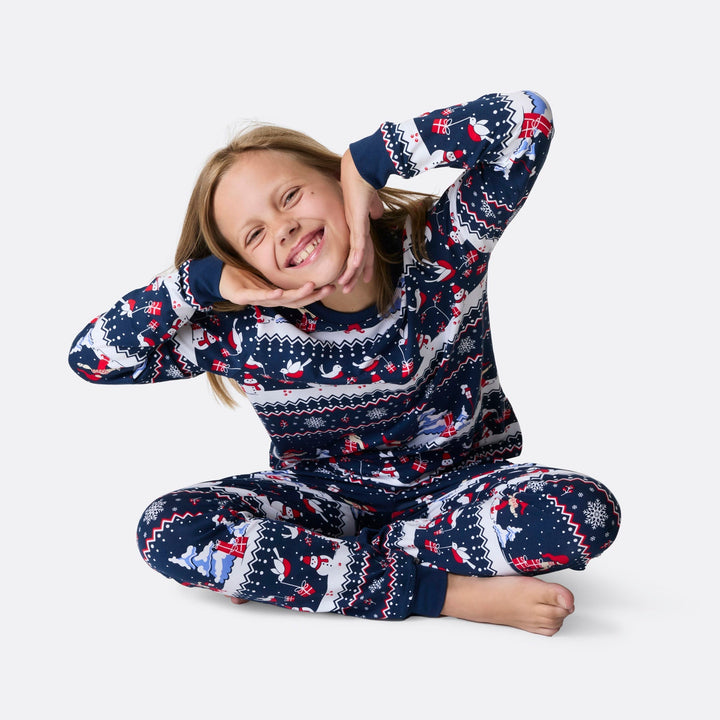 Joulumaailma-joulupyjama lapsille