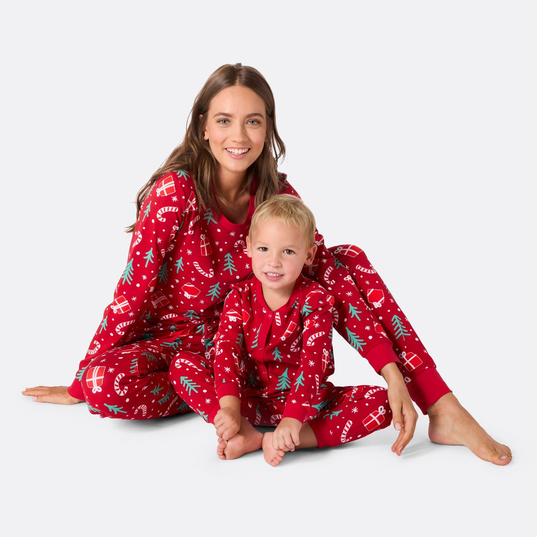 Punainen hohoho-haalari lapsille