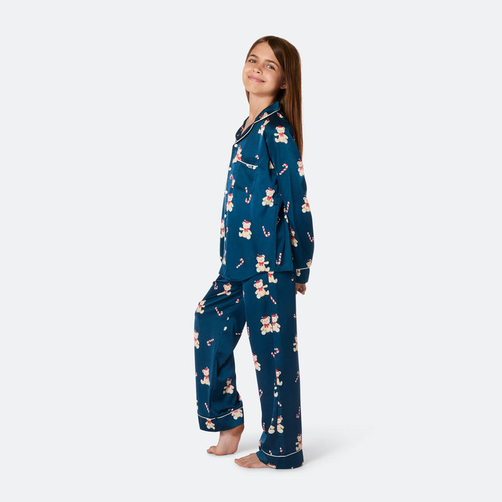 Nalle satiininen joulupyjama lapsille
