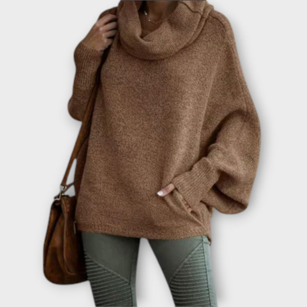 Ulrike - Tyylikäs turtleneck-naisten villapaita