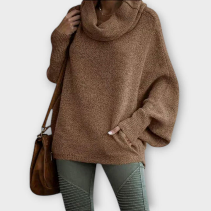Ulrike - Tyylikäs turtleneck-naisten villapaita