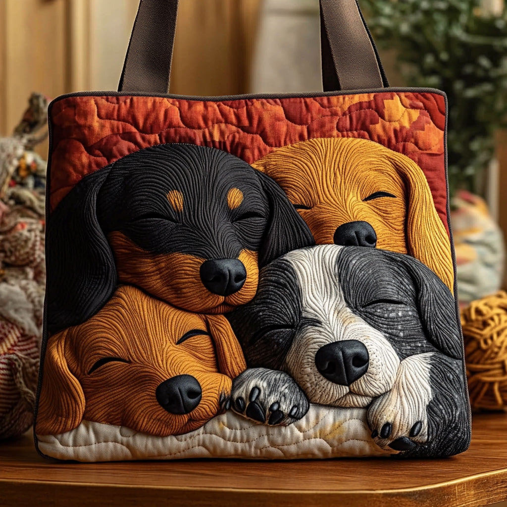 Snuggle Dachshunds -olkalaukku