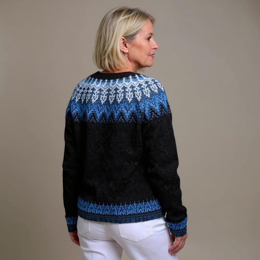 Pirjo | Fair Isle -kuvioitu neuletakki