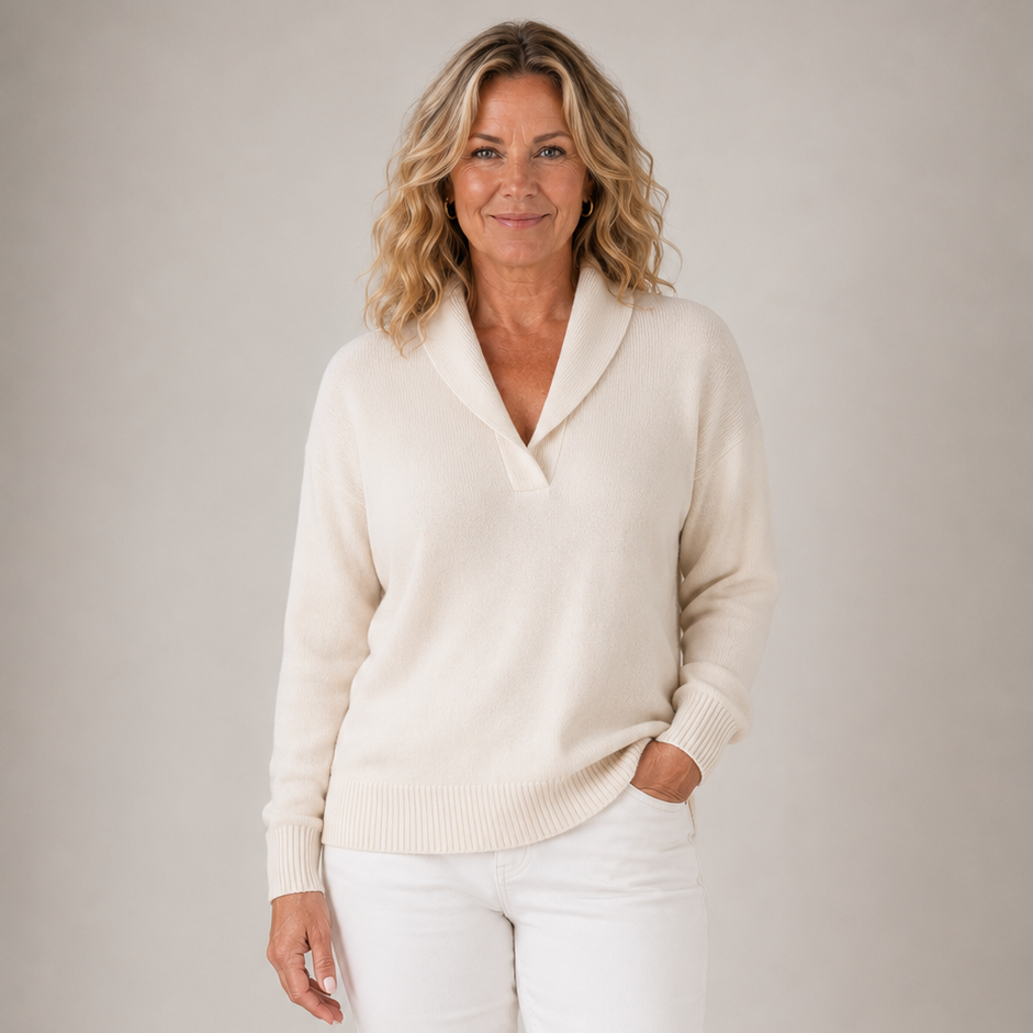 Iida - Tyylikäs shaalikauluspusero